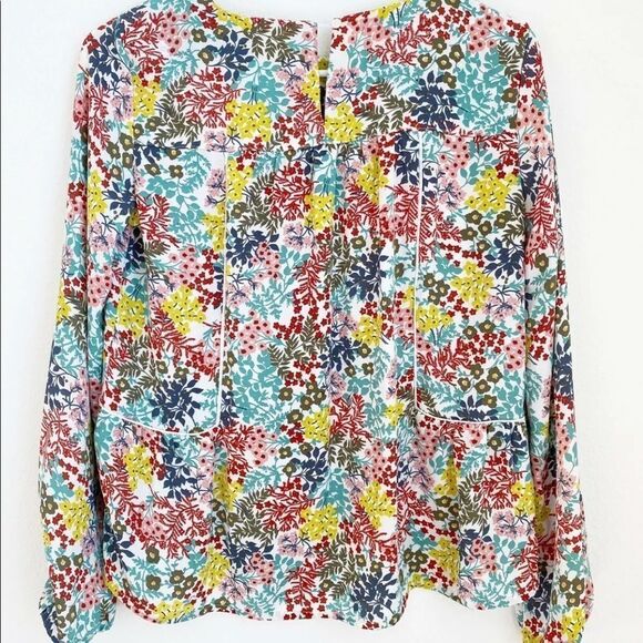 LOFT Women’s Petite Long Sleeve Floral Top XXSP - Picture 2 of 2